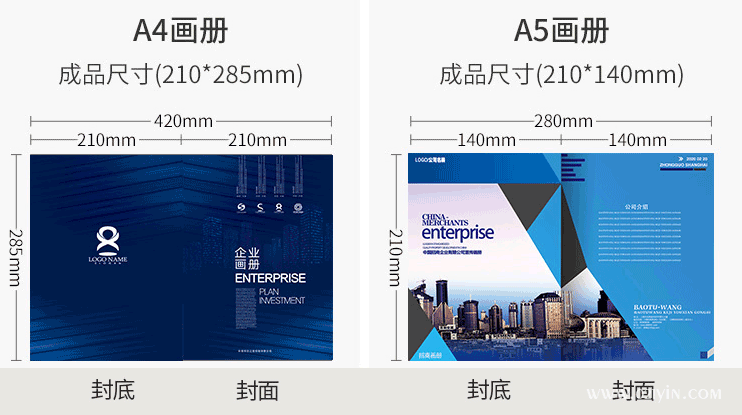 企業(yè)畫冊印刷的設計元素和常規(guī)尺寸  第1張
